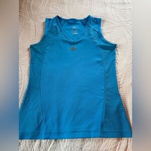 Adidas Vibrant Blue V-Neck Tank